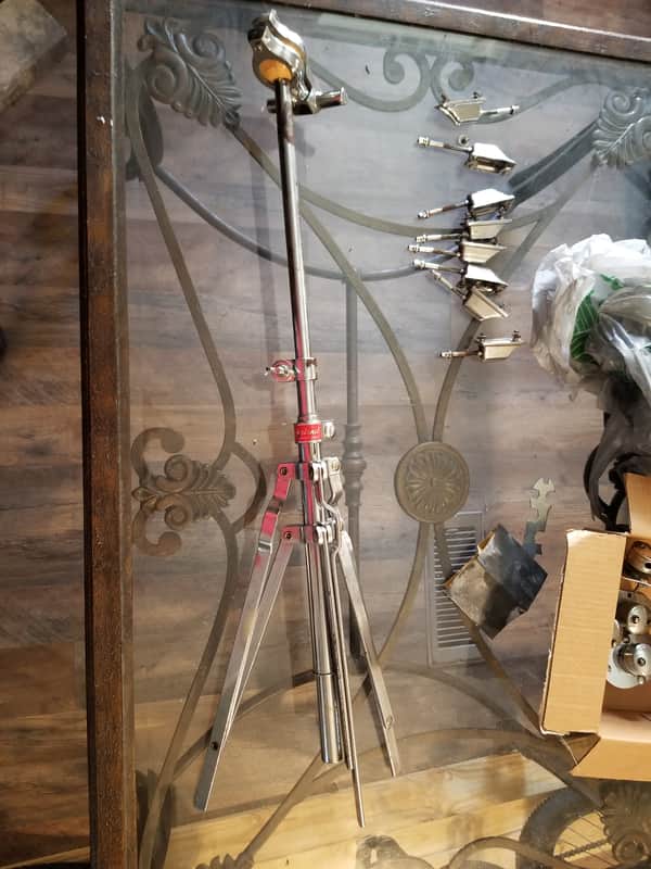 Slingerland Double Tom Stand 70s - Chrome image 1