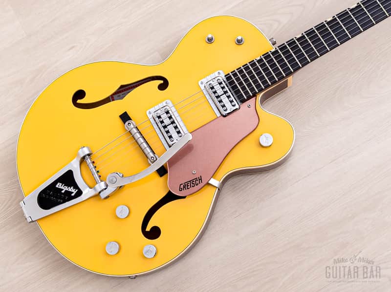 2004 Gretsch G6118T-120 Anniversary Bamboo Yellow w/ TV Jones Classic FilterTron, Bigsby & Case image 1