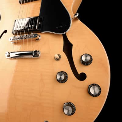 Gibson ES-335 Figured Antique Natural Electric Guitar With Case image 4