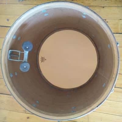 *Slingerland 20,13,16 WMP Radio King Drum Set Vintage 50s 3ply Af.Mahogany/Brass image 18