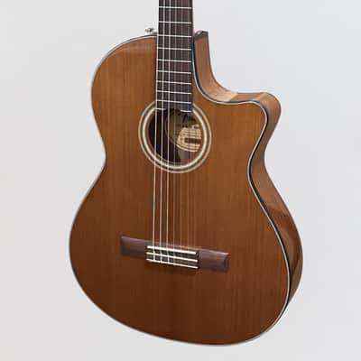 Fender CN-140SCE Thinline Concert Nylon String Acoustic Guitar w/ Case - Natural image 3