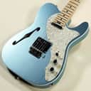 Fender American Elite Telecaster Thinline Mystic Blue Ice 2019 Mystic Blue Ice [US19040489] (06/04)