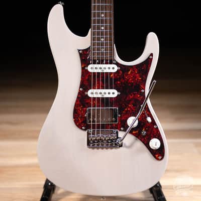 Ibanez AZ2204N Prestige HSS Guitar w/ Case – Antique White Blonde image 2