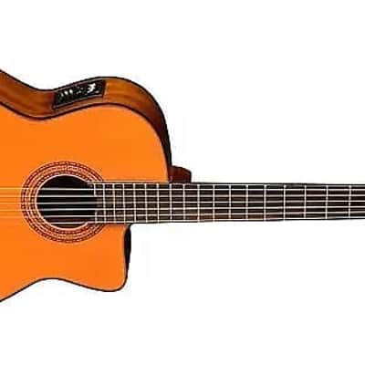 Mint Washburn C5CE Classical Nylon String Acoustic-Electric Guitar - Natural image 1