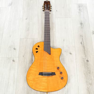 Mint Cordoba Stage Electric Nylon String Guitar, Pau Ferro Fretboard, Natural Amber image 6