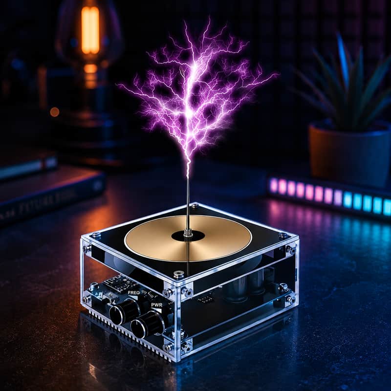 Bluetooth Tesla Coil Plasma Speaker Musical Arc Generator STEM Science Experiment Kit image 1