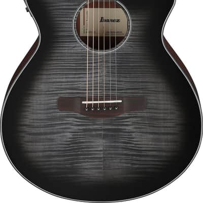 Ibanez AEG70-TCH AEG Acoustic Guitar 6-String - Transparent Charcoal Burst image 7