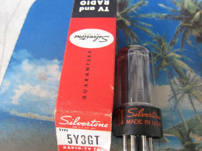 NOS Silvertone 5Y3GT, New, Vintage 1960s, USA, Black Plates, Box, Brand new, Ex Performance 1960s image 1