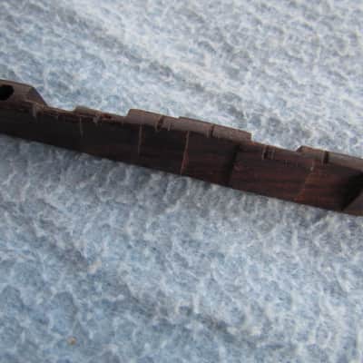 Vintage Compensated Rosewood Brigde Top For Adjustable Archtop Bridge Cool 50's/60's Era Rosewood Archtop Bridge image 1