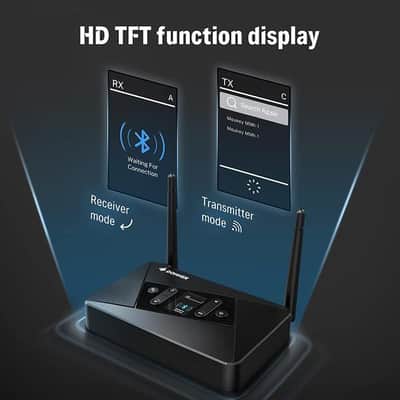 5.0 Bluetooth Transmitter Receiver 2 in 1 with HD TFT Screen image 2