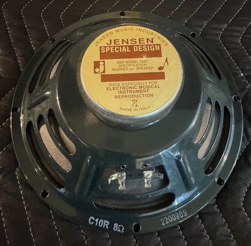 Jensen C10R Vintage Ceramic 10" 25-Watt 8ohm Guitar Speaker 2010s - Green image 1