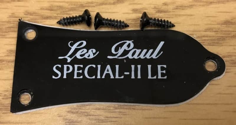 2016 Epiphone Les Paul Special II Electric Guitar Truss Rod Cover With Screws image 1