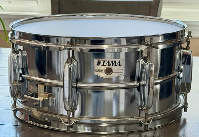 Tama Rockstar 6.5x14 snare drum 90s - chrome image 1