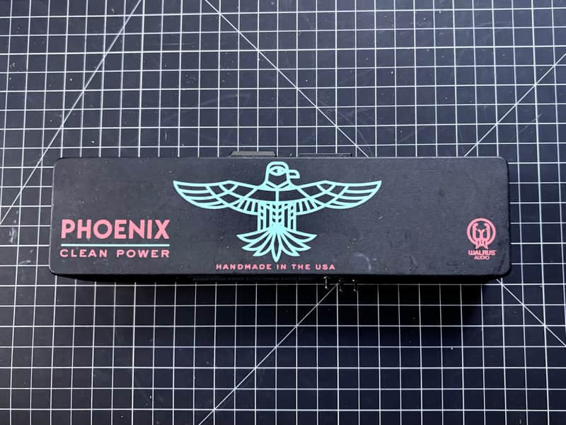 Walrus Audio Phoenix 120V Clean Power Supply Limited Edition - Guitar Guru Network 2017 - Black / Cyan Bird image 1