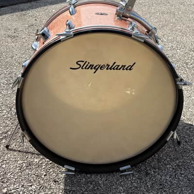 Vintage Slingerland 20” Bass Drum 1960’s - Pink Sparkle image 2
