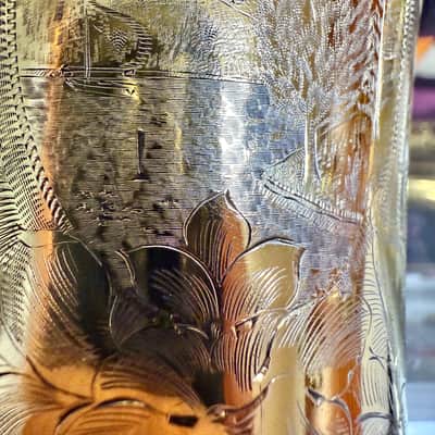 Conn Gold Plated New Wonder II Chu 213xxx Alto Saxophone RARE PORTRAIT ENGRAVING image 10