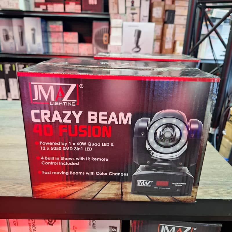 JMAZ LIGHTING Crazy Beam 40 Fusion 60W LED Moving Head image 1