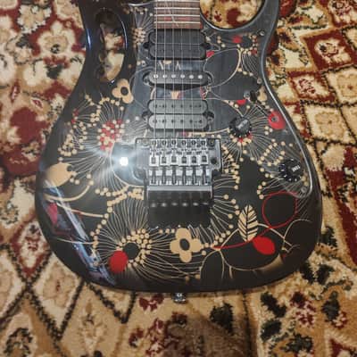 2013 Ibanez JEM77-FP2 Steve Vai Signature - Black Floral Pattern 2 - Superb condition ! image 6