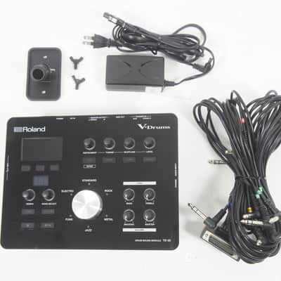 [SALE Ends Mar 9] Roland TD-25 V-Drums Electronic Drum Brain Sound Module w/ PSU, Cables, Mount Plate