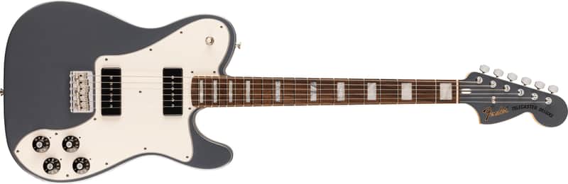 Fender Chris Shiflett Cleaver Telecaster Deluxe Rosewood FB Charcoal Frost Metallic with Case