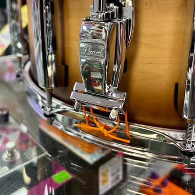 Pearl Masters Maple Complete Snare, Satin Natural, 14"x6.5" - Pre Owned image 3