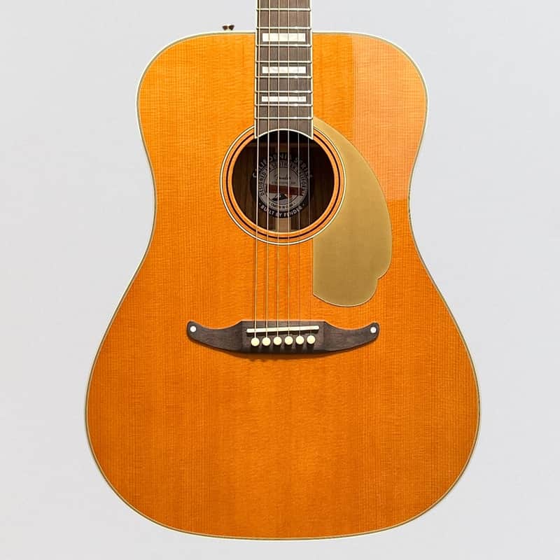 Fender California Vintage King Dreadnought Acoustic Electric Guitar w/ Case - Natural image 1