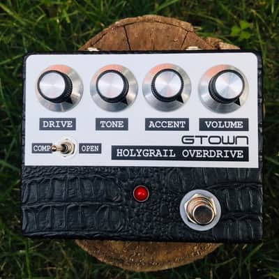Gtown Amps Holygrail Overdrive pedal  2019 Black alligator skin tolex cover image 1