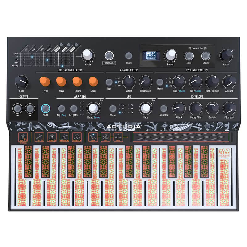 【中古】arturia microfreak black Arturia MicroFreak 25-Key Algorithmic Synthesizer | Reverb