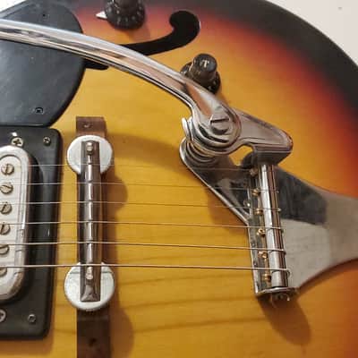 Rare Sekova H-2 Sunburst MIK Korea Hollowbody image 6