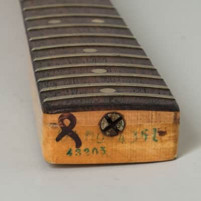 Fender  Mustang Solid Body Electric Bass Guitar (1975), ser. #551821, black tolex hard shell case. image 18