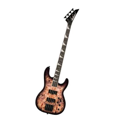 Jackson JS Series Concert Bass CB JS3P 4-String Right-Handed Bass Guitar with Poplar Body and Maple Neck (Transparent Black Burst) image 4
