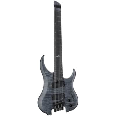 Legator Ghost 7 Super Shred 7-String Electric Guitar, Black Flame image 4