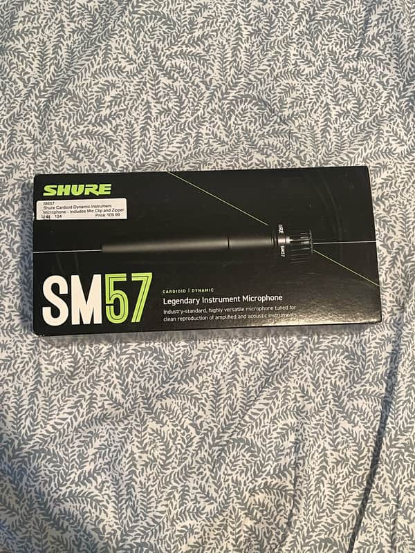 Shure SM57 Cardioid Dynamic Microphone - Black image 1
