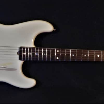 ST. BLUES Eliminator 1 "Billy Gibbons" 1984 White. Strings & Things Workshop. VERY RARE Plays Great image 2