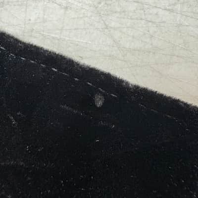 LM 2" Crushed Velvet Black guitar STRAP W/ Leather Ends- Comfortable, Soft - Fire Sale image 7