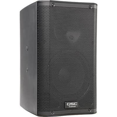 QSC K8 1000W Powered Speakers (Pair) with Ultimate Support Stands & ManualsQSC K8 - Black image 1