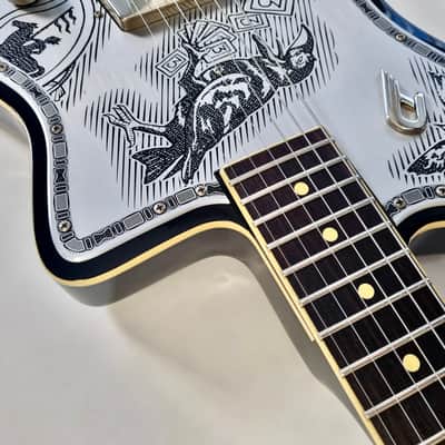 Duesenberg Johnny Depp Signature Series Electric Guitar 2016 Aluminum Tattooed image 11