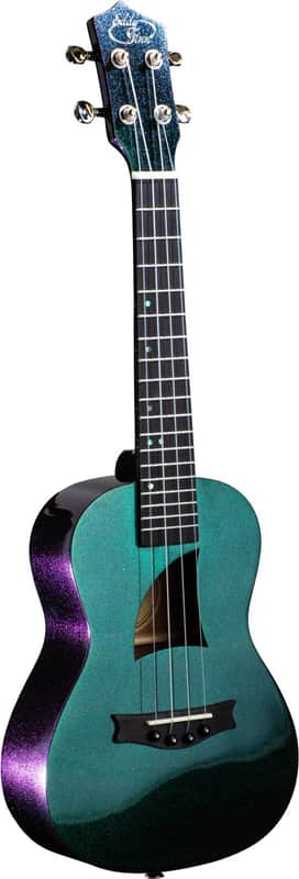 Eddy Finn OCEAN KING SERIES CONCERT UKULELE WITH GIG BAG SAP (EFOK-OS ) - Color Shift Blue/Green image 1