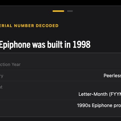 1998 Epiphone Noel Gallagher Supernova - Ebony image 24