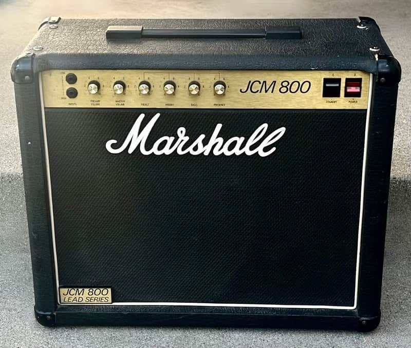 Marshall JCM 800 Lead Series Model 4010 50-Watt Master Volume 1x12" Combo 1980s - Black image 1
