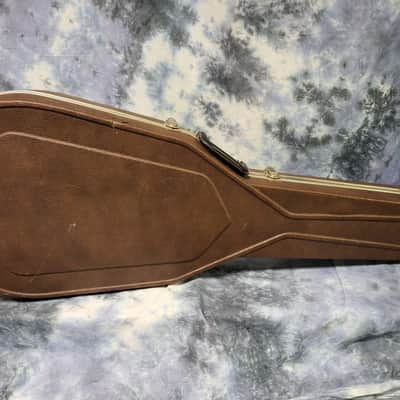 Vintage RARE 1940's Regal Arch Top and Back Faux Tiger Stripe Sunburst Acoustic Guitar Pro Setup New Strings Hard Shell Case image 14