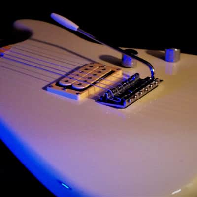 ST. BLUES Eliminator 1 "Billy Gibbons" 1984 White. Strings & Things Workshop. VERY RARE Plays Great image 5
