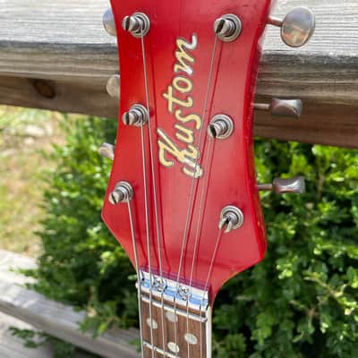 Vintage '60s Kustom K-200 trans red w/OHSC image 5