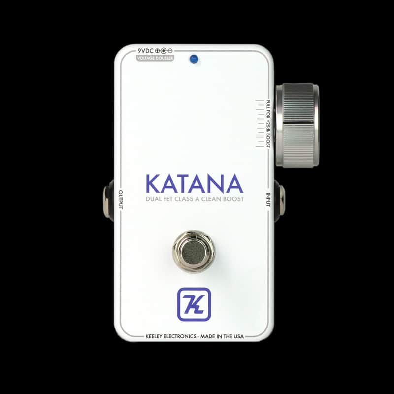 Keeley Katana Clean Boost Throwback White Compressor Pedal image 1