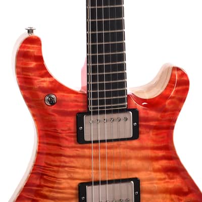 PRS Private Stock #11761 McCarty 594 Tremolo One-Piece Quilted Maple/Swamp Ash Blood Orange Glow w/Stained Neck/Fingerboard & Birds of a Feather Inlay (Serial #0403309) image 10