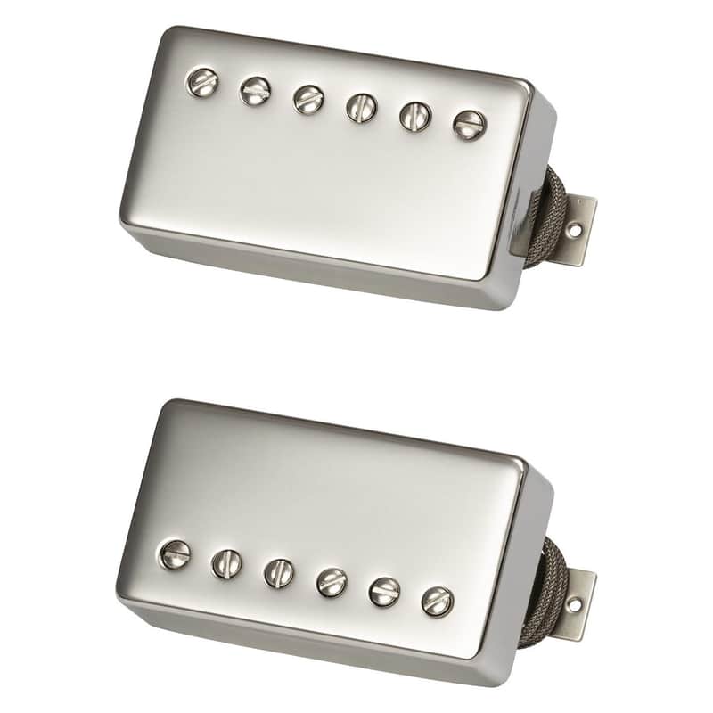 Gibson Custombucker Humbucker Pickups, Matched Set, Nickel image 1