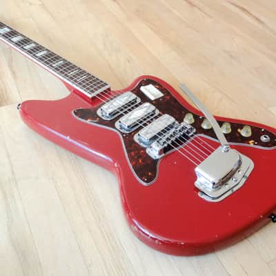 1967 Silvertone by Harmony 1488 Silhouette Vintage Guitar DeArmond Gold Foils image 10