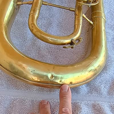 Reynolds Emperor baritone horn with mouthpiece and gig bag image 7