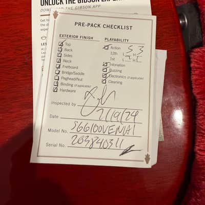 Gibson Exclusive SG Standard '61 2022 - Aged Cherry image 8