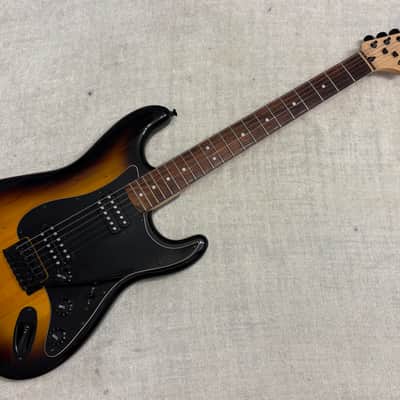 2014 Squier Bullet Stratocaster HH Tremolo Black Hardware Rosewood Fretboard image 2